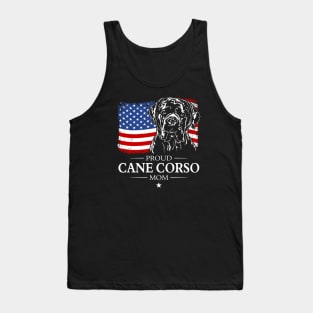 Proud Cane Corso Mom American Flag patriotic gift dog Tank Top